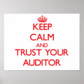 保Calm and Trust Your Auditor ポスター (正面)
