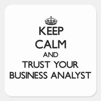 保Calm and Trust Your Business Analyst スクエアシール