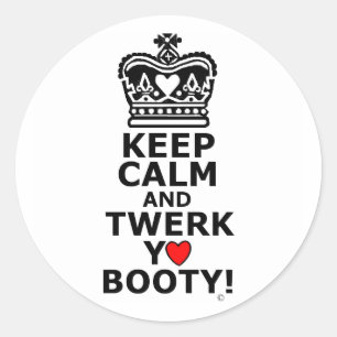 保Calm and Twerk ラウンドシール