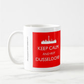 保Calm and Visit Dusseldorf - Mag コーヒーマグカップ (左)