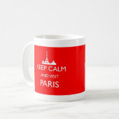 保Calm and Visit Paris Mug コーヒーマグカップ (正面左)