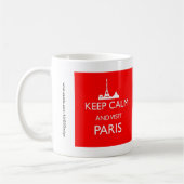 保Calm and Visit Paris Mug コーヒーマグカップ (左)