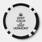 保CALM AND VISIT VERMONT ポーカーチップ (裏面)