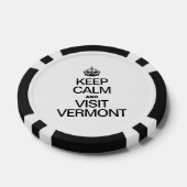 保CALM AND VISIT VERMONT ポーカーチップ (シングル)