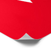 "保Calm and Vote"白、赤 ポスター (角)