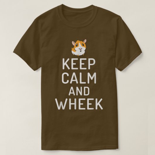 保Calm And Wheek Cute Guinea Pig3721 Tシャツ (デザイン正面)