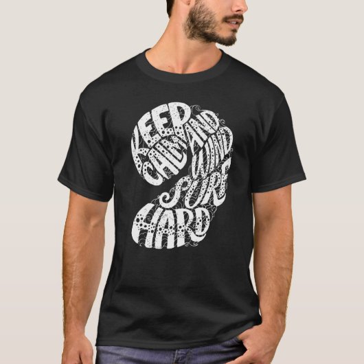 保Calm And Wind Surf懸命サーフィン Tシャツ (正面)