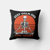 保Calm Beヨーガ不気味ポーズスケルトンハロウィーン クッション (裏面)