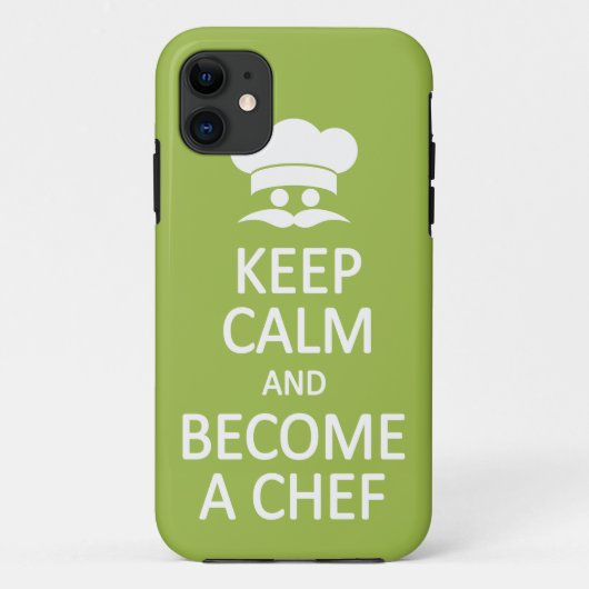 保Calm & Be a ChefのiPhoneケーカスタムス Case-Mate iPhoneケース (裏面)