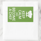 保Calm & Become a Chefのステッカーカスタム 長方形シール (バッグ)