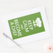 保Calm & Become a Chefのステッカーカスタム 長方形シール (封筒)