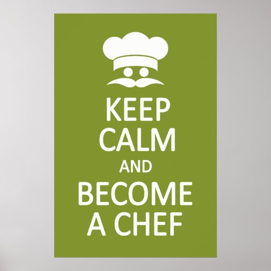 保Calm & Become a Chefのポスターカスタム ポスター (正面)