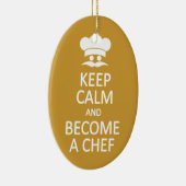 保Calm & Become a Chefカスタムオーナメント セラミックオーナメント (右)
