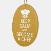 保Calm & Become a Chefカスタムオーナメント セラミックオーナメント (左)