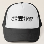 保Calm & Become a Chef hats キャップ (正面)