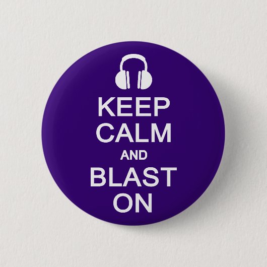 保Calm & Blast Onボタン 缶バッジ (正面)