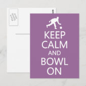 保Calm & Bowl Onのカラーカスタムはがき ポストカード (正面/裏面)