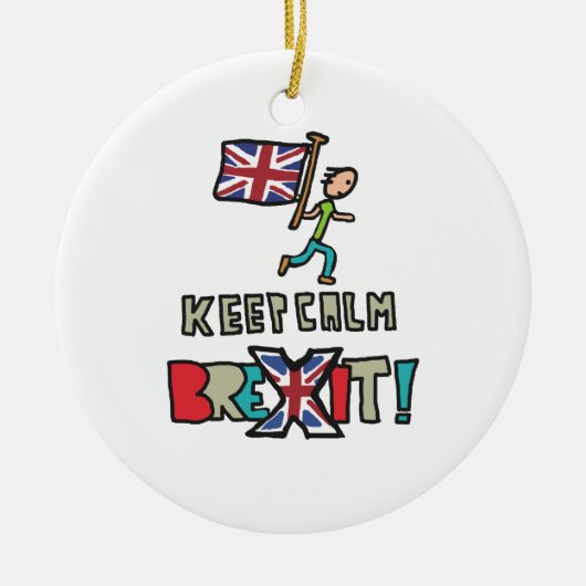 保Calm Brexit セラミックオーナメント (正面)