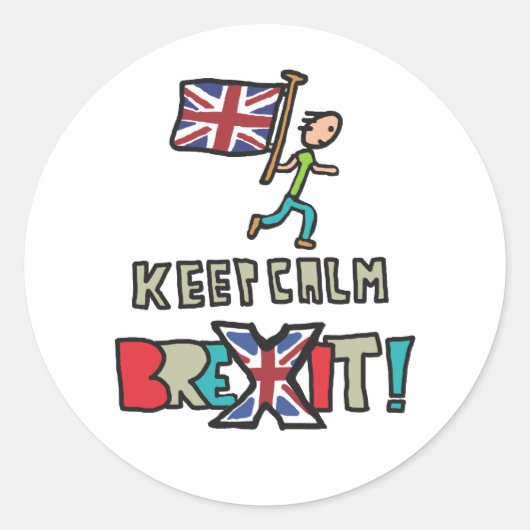保Calm Brexit ラウンドシール (正面)