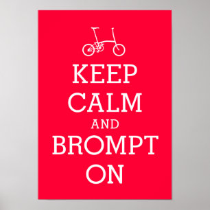 保CALM Brompton自転車ポスター ポスター