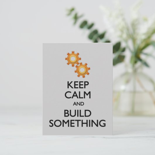 保Calm Build Somethages ポストカード (スタンド正面)