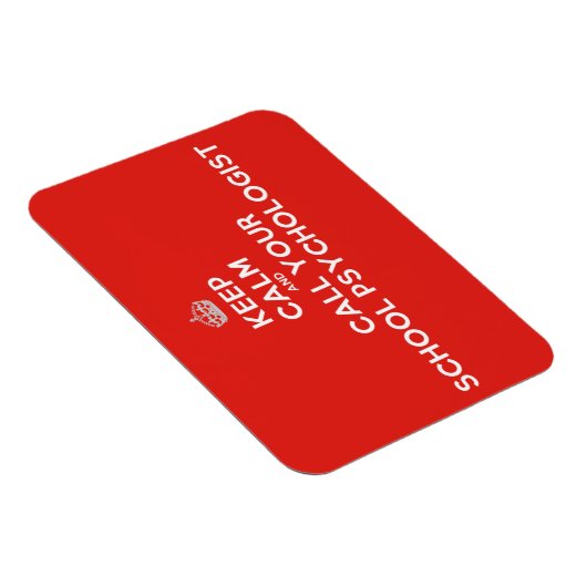 保Calm & Call a School Psychologist Flex Magnet マグネット (右側)