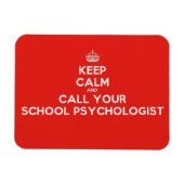 保Calm & Call a School Psychologist Flex Magnet マグネット (横)