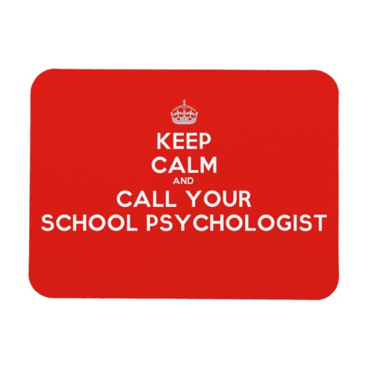 保Calm & Call a School Psychologist Flex Magnet マグネット (横)