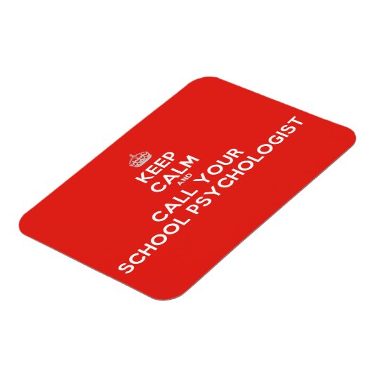 保Calm & Call a School Psychologist Flex Magnet マグネット (左側)