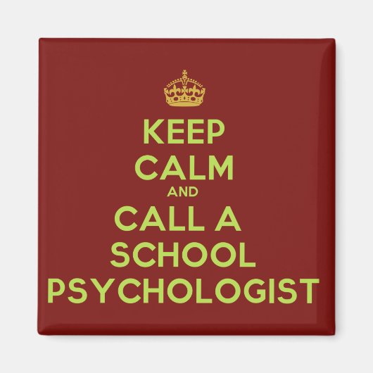 保Calm & Call the School Psychologist Magnet マグネット (正面)