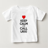 保Calm Call Ukki ベビーTシャツ (正面)