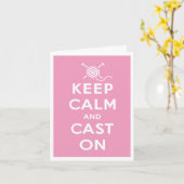 保Calm & Cast On Notecard カード (黄色い花)