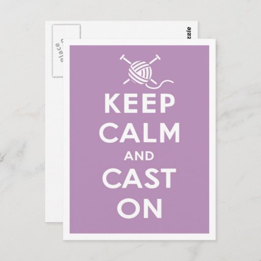 保Calm & Cast On Postague ポストカード (正面/裏面)