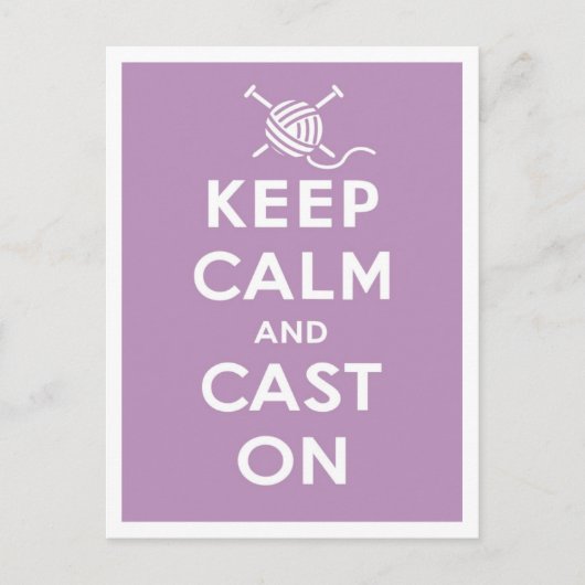 保Calm & Cast On Postague ポストカード (正面)