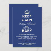 保Calm Cooldsベビッおもしろいグシャワーパーティー招待状 招待状 (正面/裏面)