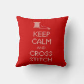 保Calm Cross Stitch枕 クッション (裏面)