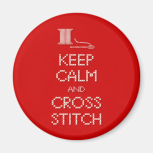 保Calm Cross Stitch磁石 マグネット
