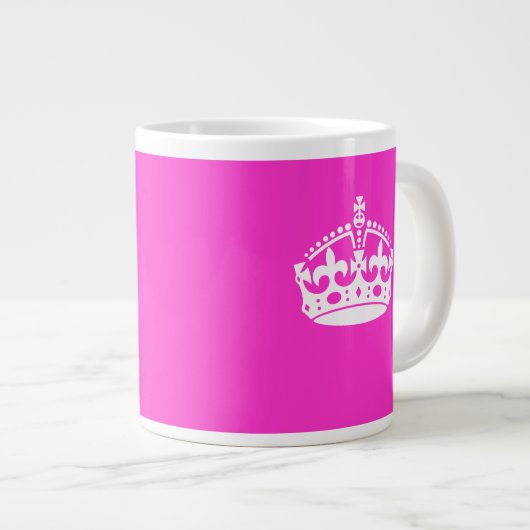 保CALM CROWN王室のアイコカスタマイズン ジャンボコーヒーマグカップ (正面右)