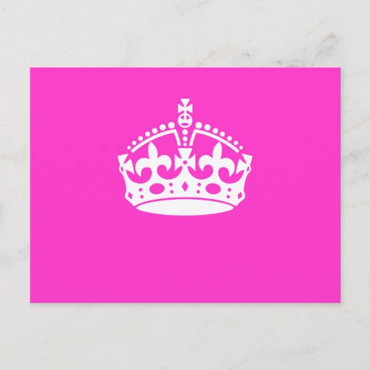 保CALM CROWN王室のアイコカスタマイズン ポストカード (正面)