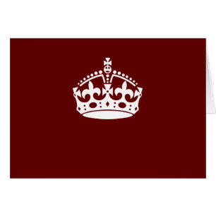 保Calm Crown Burgundy Red Accent
