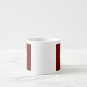 保Calm Crown Burgundy Red Accent エスプレッソカップ (正面)