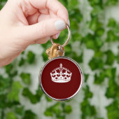 保Calm Crown Burgundy Red Accent キーホルダー (手)