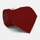 保Calm Crown Burgundy Red Accent ネクタイ (ロール)