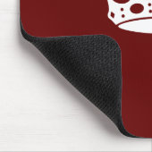 保Calm Crown Burgundy Red Accent マウスパッド (コーナー)