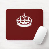 保Calm Crown Burgundy Red Accent マウスパッド (マウス)