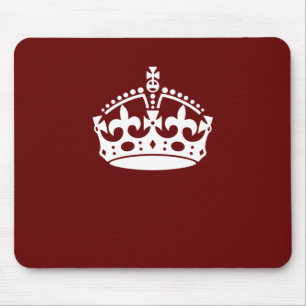 保Calm Crown Burgundy Red Accent マウスパッド