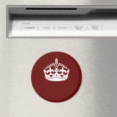保Calm Crown Burgundy Red Accent マグネット (インサイチュ (食洗機))