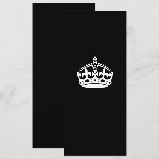 保Calm Crown on無地の Black (正面/裏面)