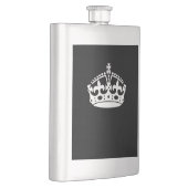 保Calm Crown on無地の Black フラスク (右)