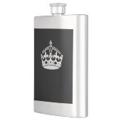 保Calm Crown on無地の Black フラスク (左)